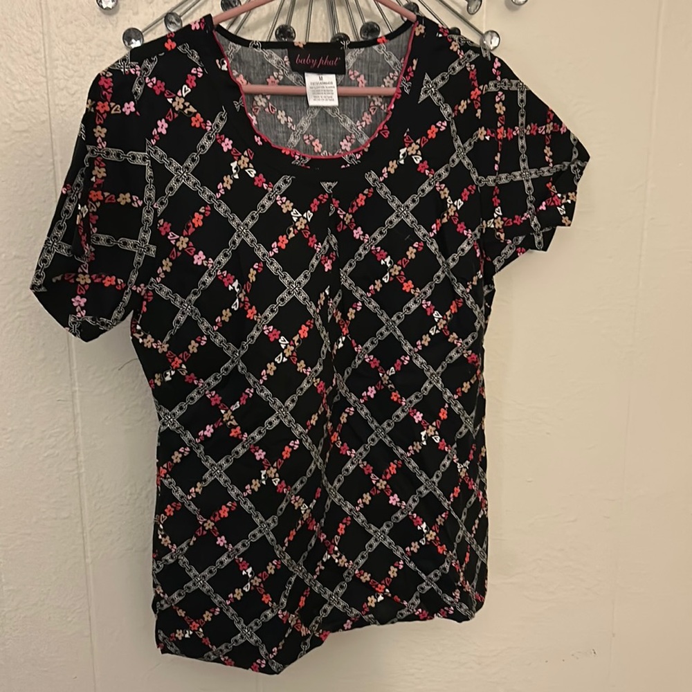 Black scrub top